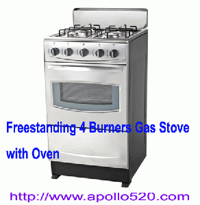 Sell: Freestanding 4 Burners Gas Stove with 50 Liter Freestanding Gas Oven 